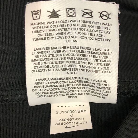 Nike Power Racer Running Crop Leggings Black Size M - Picture 12 of 12